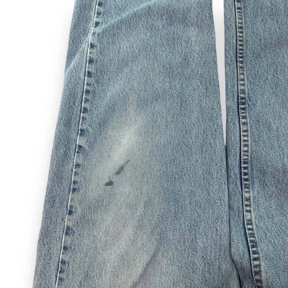 Vtg 90s Levis Jeans 550 Relaxed Fit Cotton Light Wash Blue Denim Mens W36 L34
